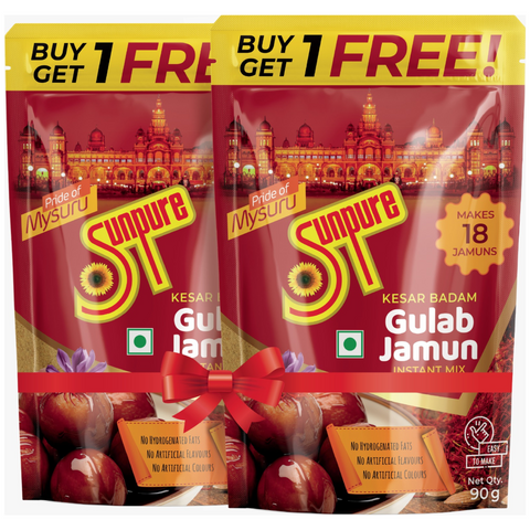 SUNPURE KESAR BADAM GULAB JAMUN MIX (BUY 1 GET 1 FREE)