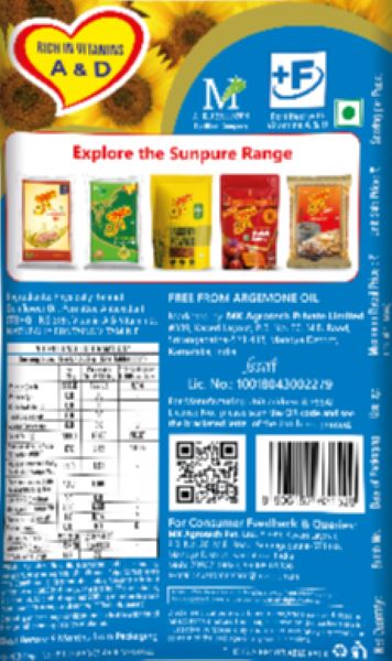 SUNPURE SUNFLOWER OIL