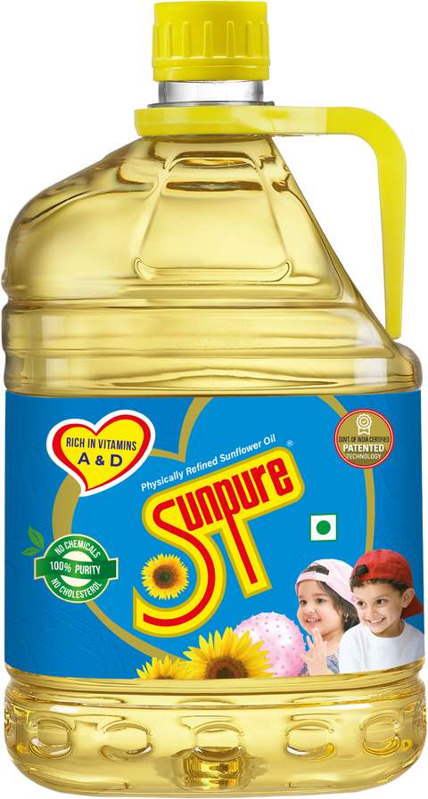 SUNPURE SUNFLOWER OIL - 5 L JAR