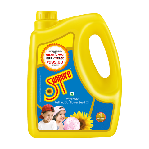 SUNPURE SUNFLOWER OIL - 5 L CAN OFFER PACK