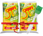 SUNPURE RICE BRAN OIL - PACK OF 2 WITH FREE OIL BRUSH