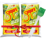 SUNPURE RICE BRAN OIL - PACK OF 2 WITH FREE OIL BRUSH